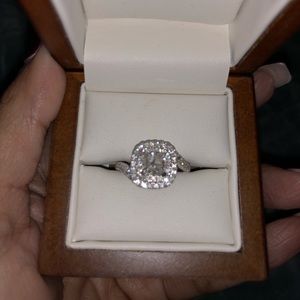Diamond and Platinum Engagement Ring